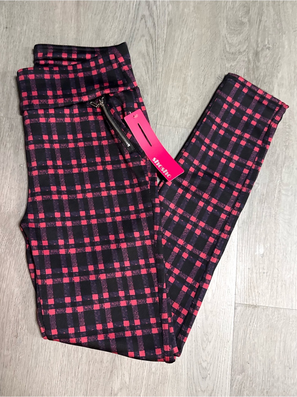 •SHOSHO• PLAID LEGGINGS